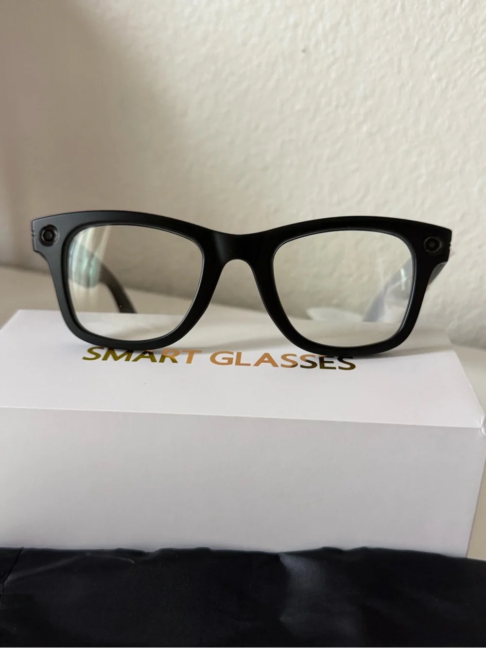 Smart Glasses Bluetooth Audio Sunglasses - Black